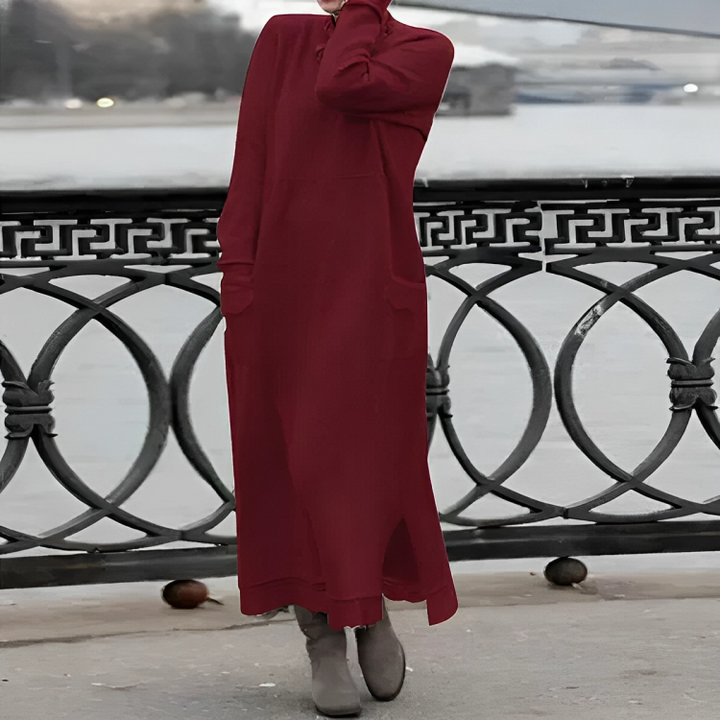 Claire | Cozy Winter Midi Dress