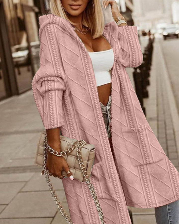 Ashley – Long Cardigan with Hood