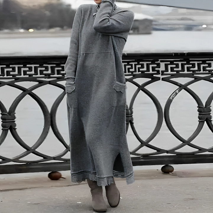 Claire | Cozy Winter Midi Dress