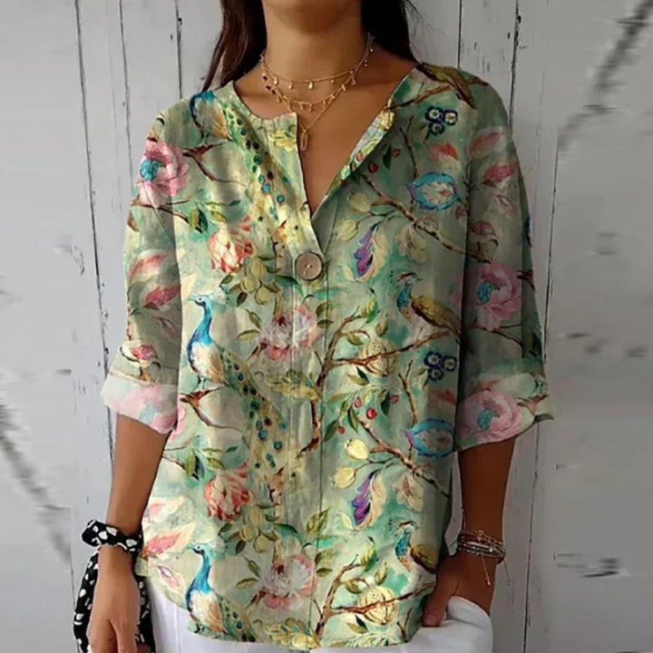 Arlene - Elegant Floral Blouse