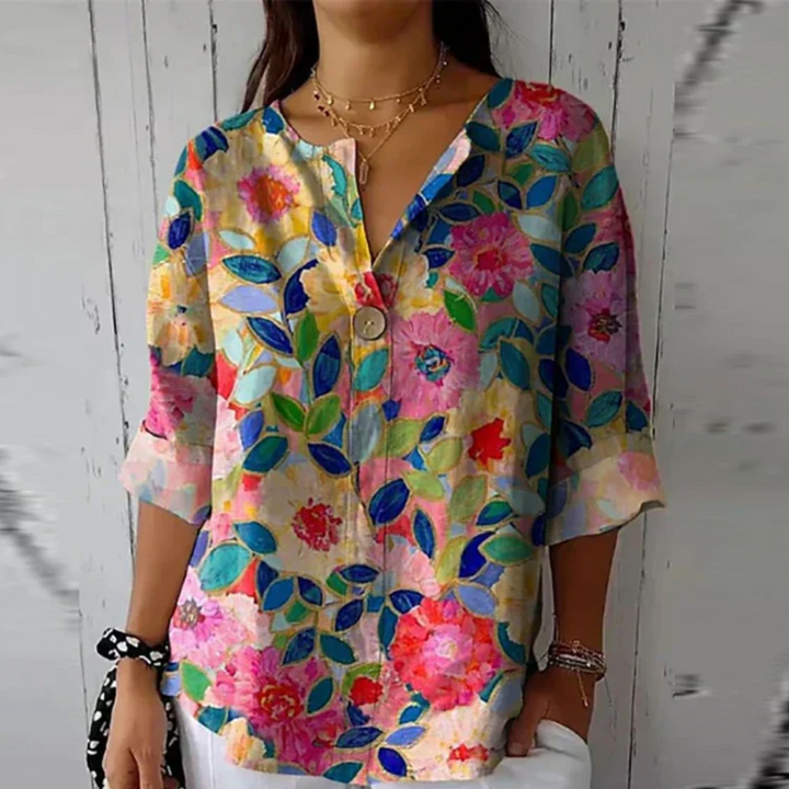 Arlene - Elegant Floral Blouse