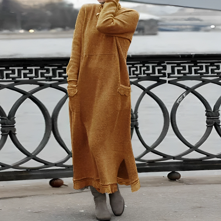 Claire | Cozy Winter Midi Dress