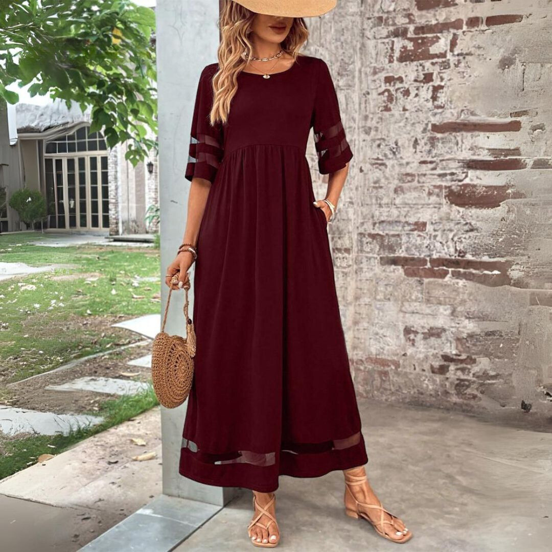 Madison – Elegant Midi Dress with a Slimming Silhouette