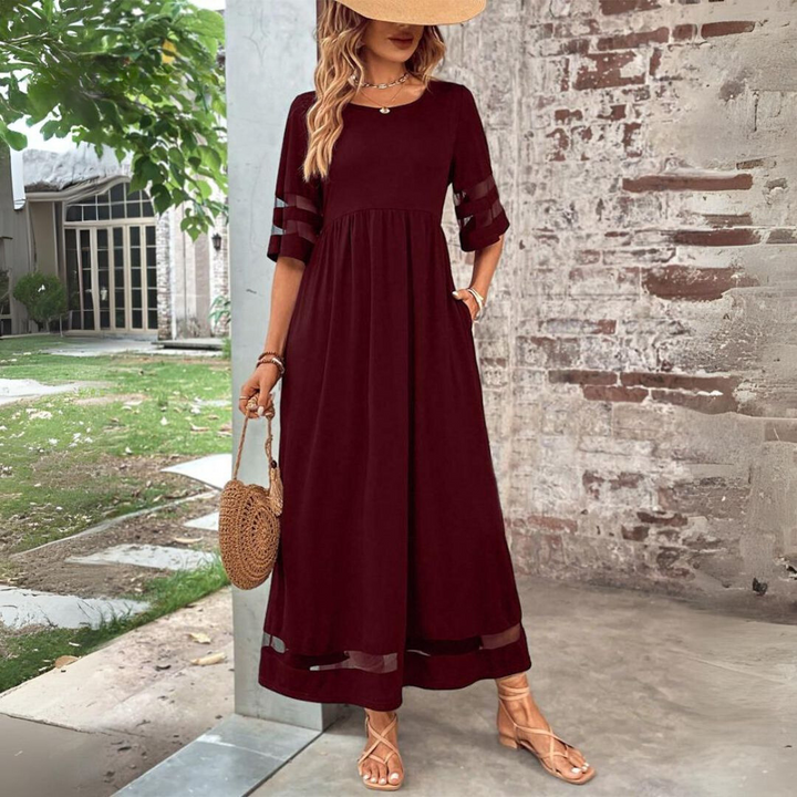 Madison – Elegant Midi Dress with a Slimming Silhouette