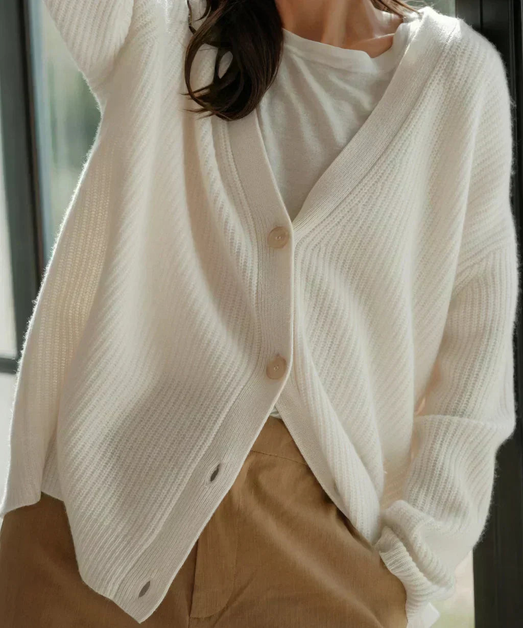 Sarah – Ultra-Comfortable Cashmere Cardigan