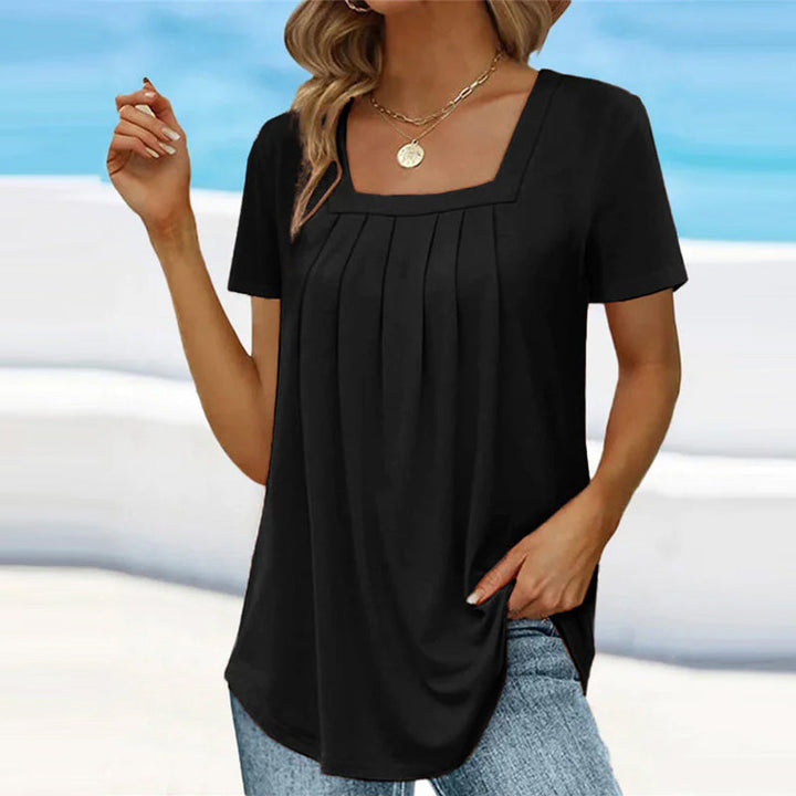 Brenda™ | Chic Pleated Blouse