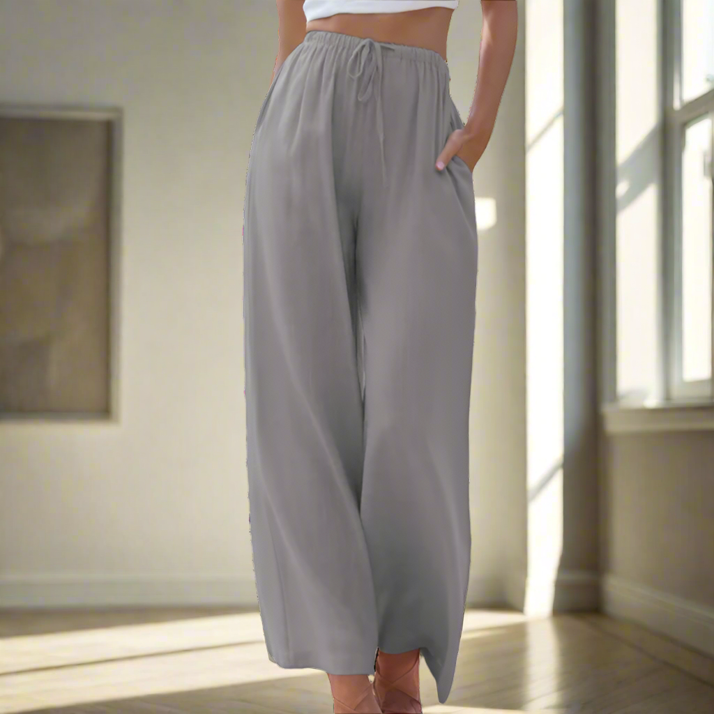 Zoe™ - Elegant Cotton and Linen Trousers