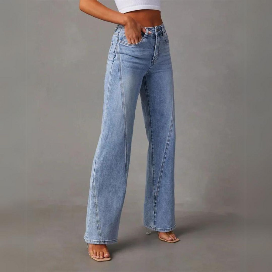 Olivia™ - High Waisted Wide Leg Jeans