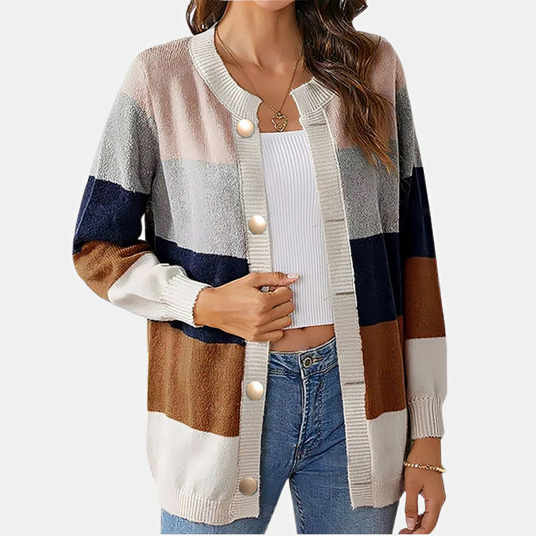 Lauren | Cardigan with Bold Stripes