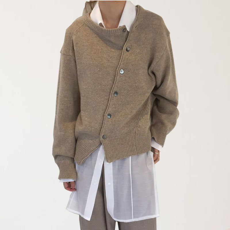 Megan | Cardigan with Crew Neck