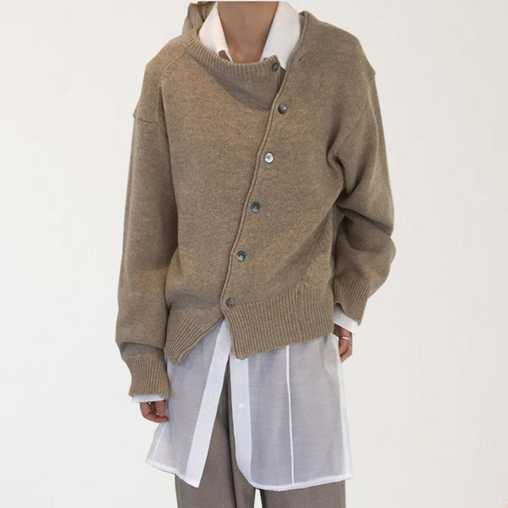 Megan | Cardigan with Crew Neck