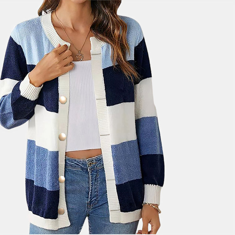 Lauren | Cardigan with Bold Stripes