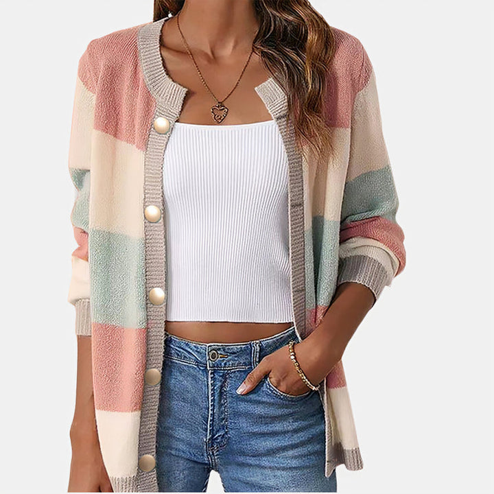 Lauren | Cardigan with Bold Stripes