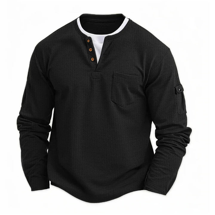 Jeremy™ | Stylish Men's Long Sleeve Shirt