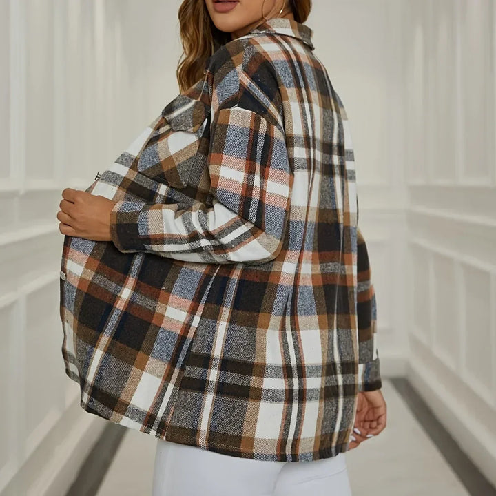 Alex | Trendy Plaid Button-Up Shirt