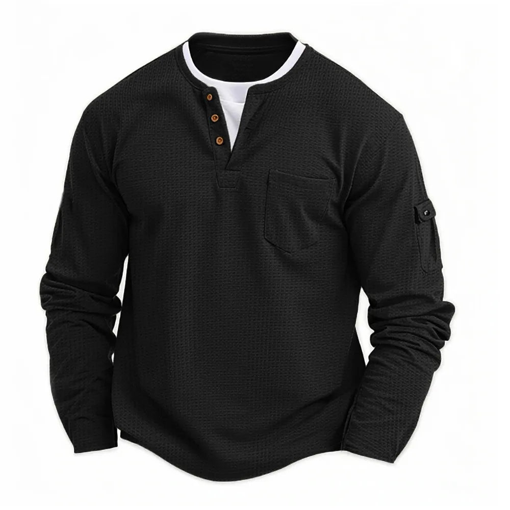 Jeremy™ | Stylish Men's Long Sleeve Shirt