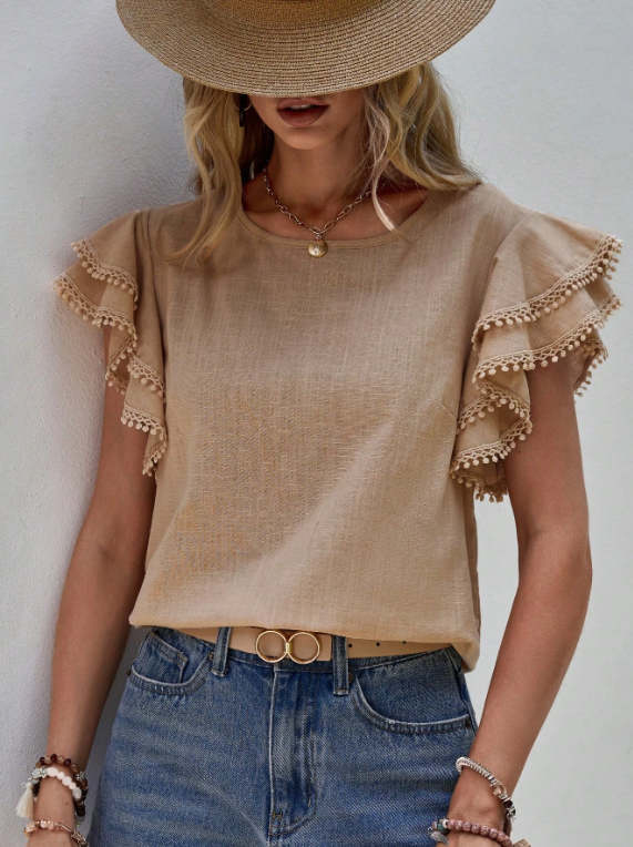 Samantha - Chic Linen Blouse