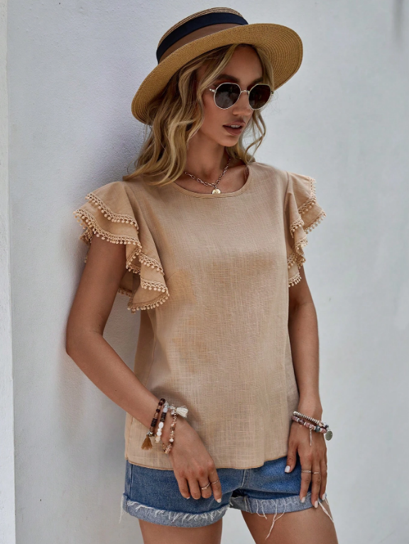 Samantha - Chic Linen Blouse