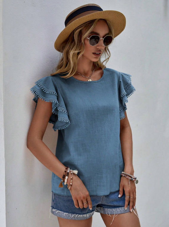 Samantha - Chic Linen Blouse