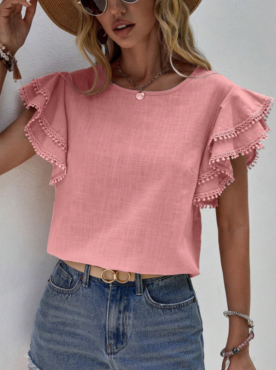 Samantha - Chic Linen Blouse