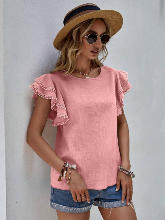 Samantha - Chic Linen Blouse