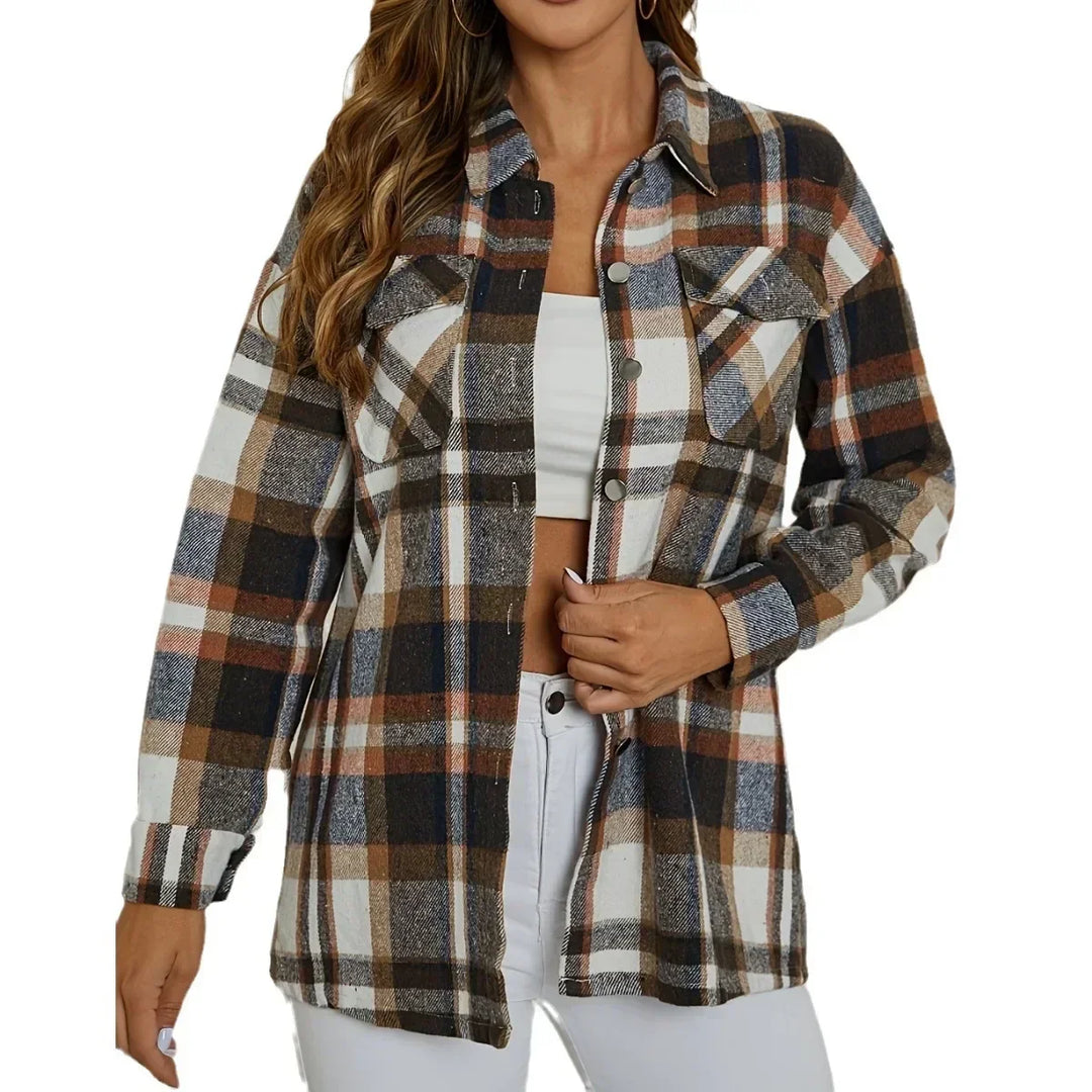 Alex | Trendy Plaid Button-Up Shirt