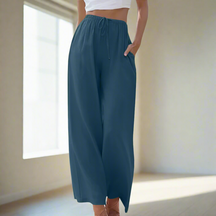 Zoe™ - Elegant Cotton and Linen Trousers