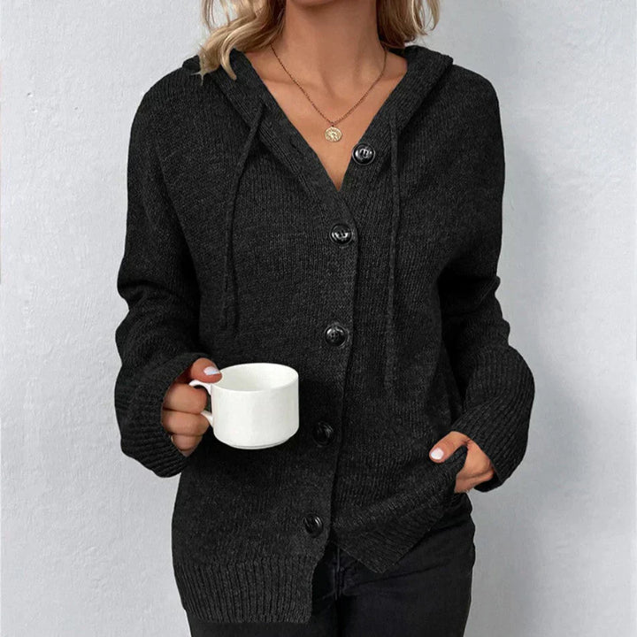 Sophia | Cardigan with Hood and Buttons