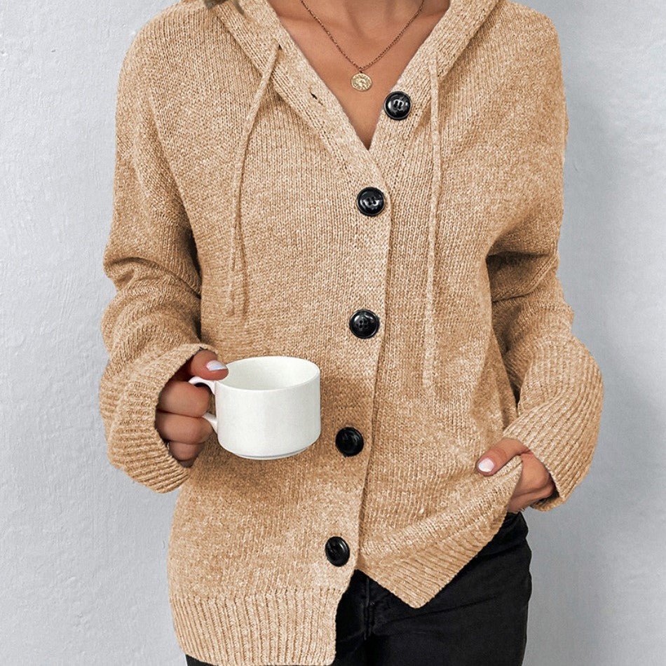 Sophia | Cardigan with Hood and Buttons