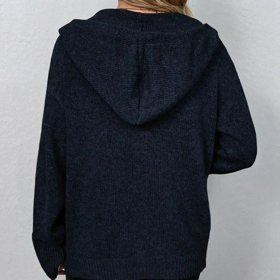 Sophia | Cardigan with Hood and Buttons