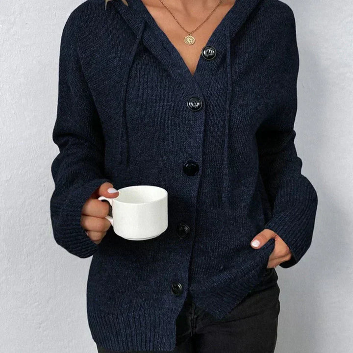 Sophia | Cardigan with Hood and Buttons