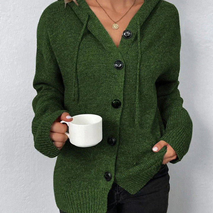 Sophia | Cardigan with Hood and Buttons