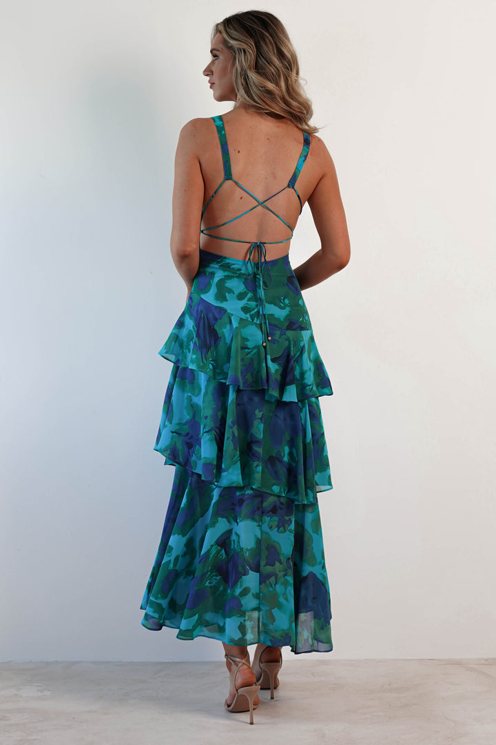 Padelinde Floral Print Maxi Dress