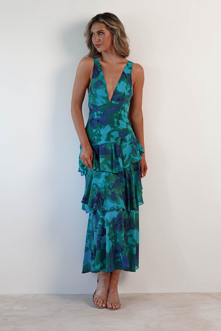 Padelinde Floral Print Maxi Dress