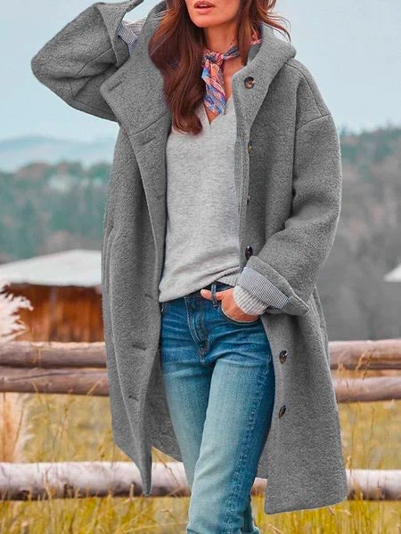 Harper - Classic coat with a cozy touch