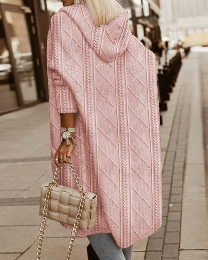 Ashley – Long Cardigan with Hood