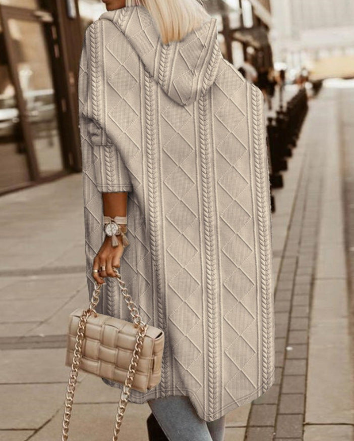 Ashley – Long Cardigan with Hood