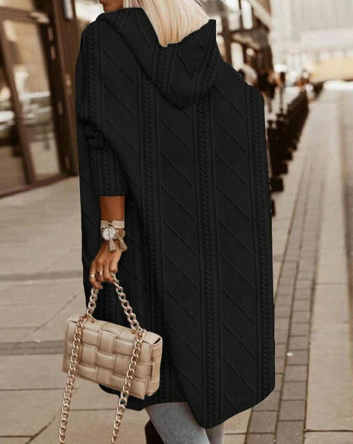 Ashley – Long Cardigan with Hood