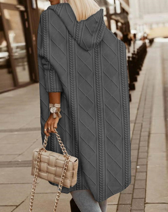 Ashley – Long Cardigan with Hood