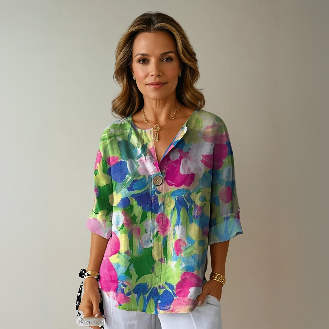 Arlene - Elegant Floral Blouse